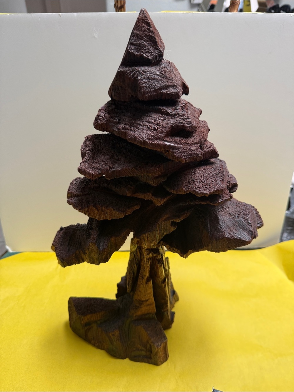 Rustic Brown Decorative Tree Sculpture - Home Art Accent